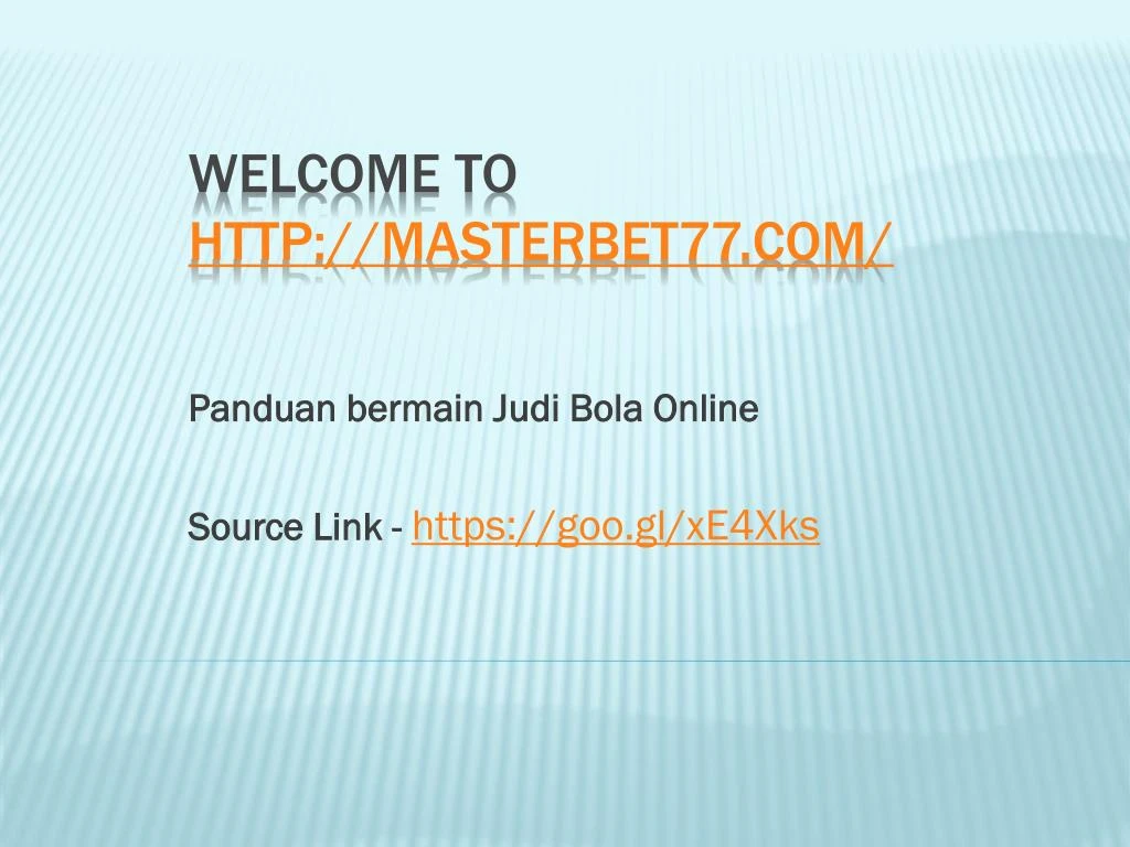 panduan bermain judi bola online source link https goo gl xe4xks n.