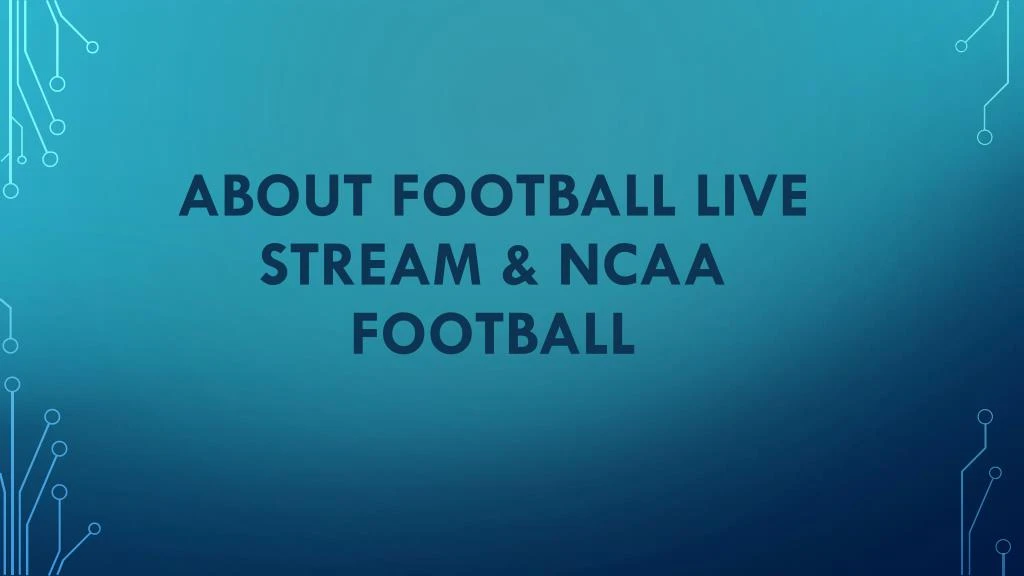 live stream ncaa football