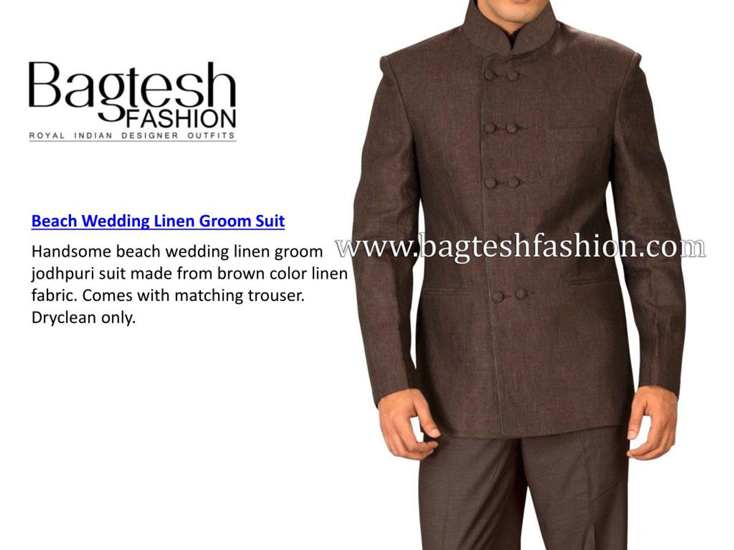 Bright White Plain-Solid Premium Wool Blend Bandhgala/Jodhpuri Suits for  Men.