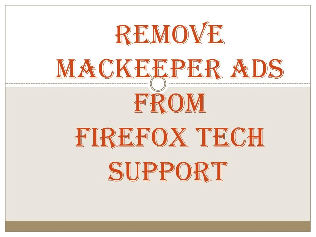 remove mackeeper popup