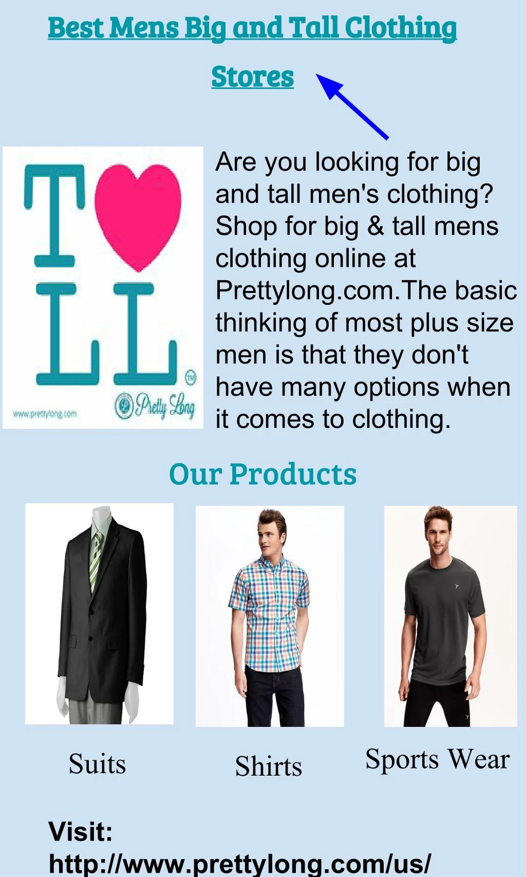 big and tall mens clothing online