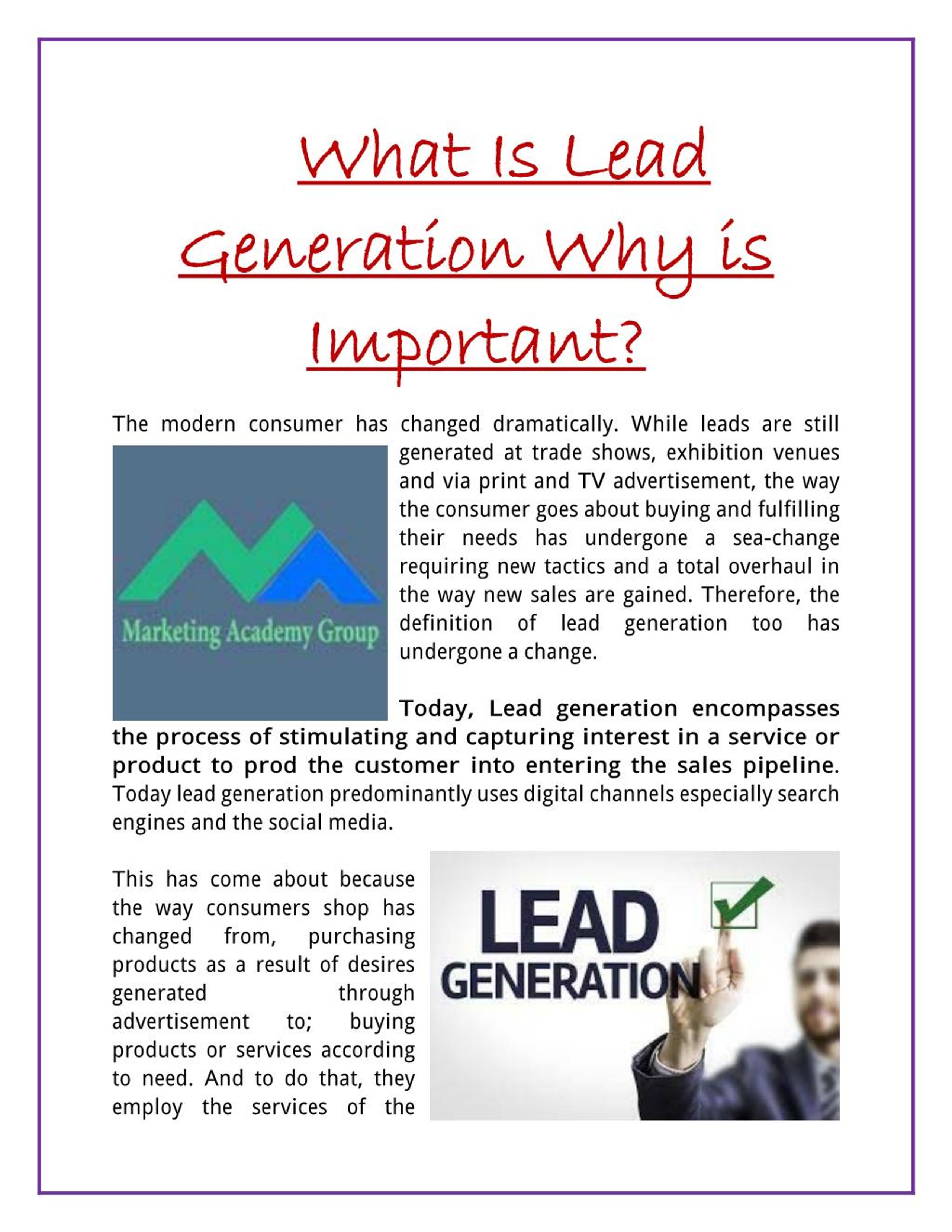 PPT What Is Lead Generation Why Important? PowerPoint Presentation - ID:7415720