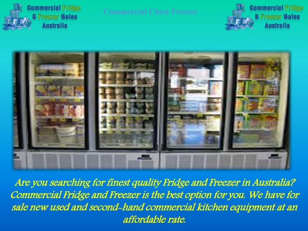 PPT - commercial fridge & freezer sales Australia PowerPoint ...