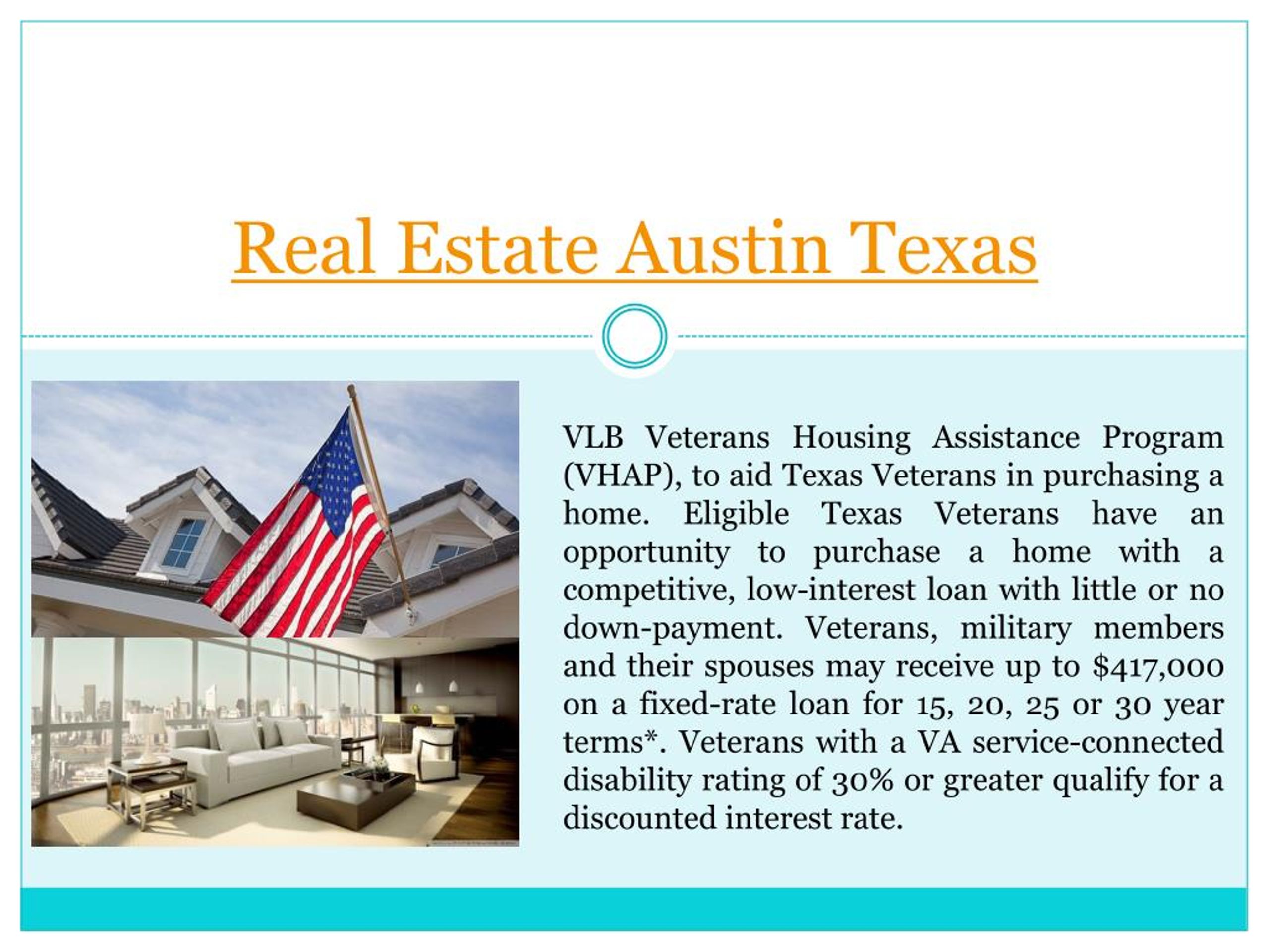 PPT Texas Veterans Home Loans PowerPoint Presentation, free download ID7416061