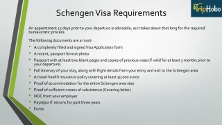 Application for schengen visa