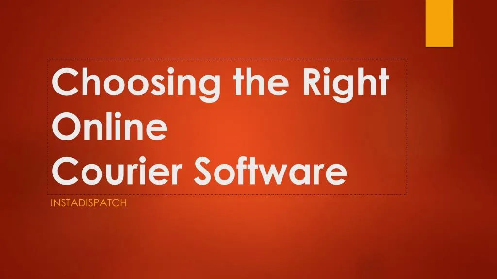 choosing the right online courier software n.