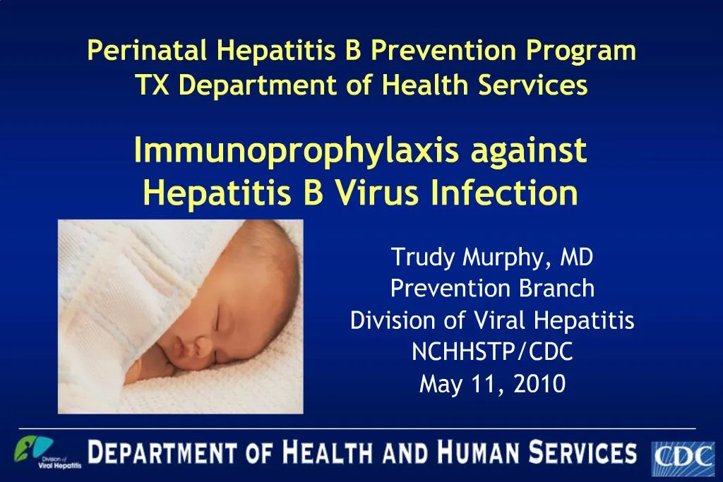 PPT - Perinatal Hepatitis B Prevention Program TX Department Of Health ...