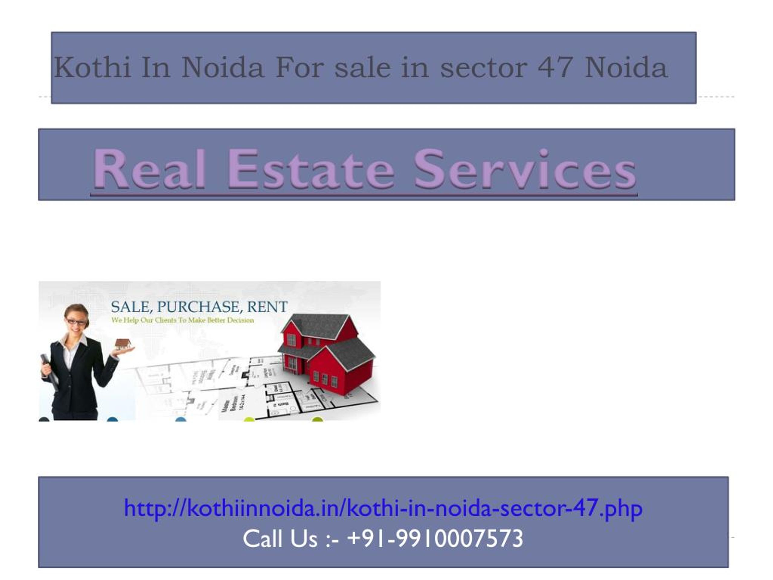 PPT - Luxury Kothi in Noida Sector 47, kothi in noida, New Construction ...