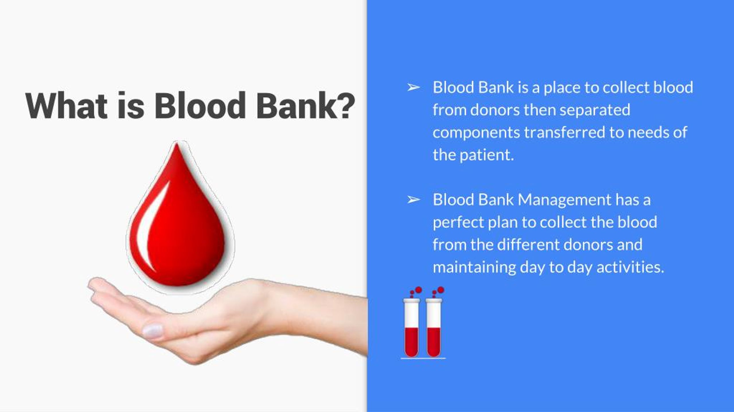 research topics blood bank