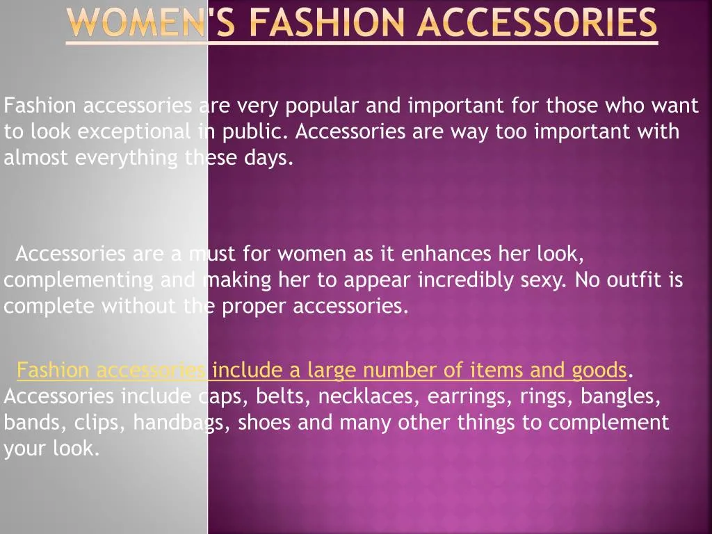 women s fashion accessories n.