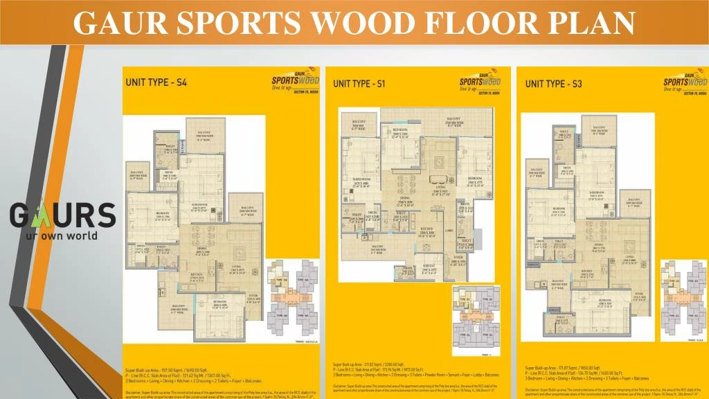 PPT - Gaur Sports Wood Sector 79 Noida Luxury Flats 
