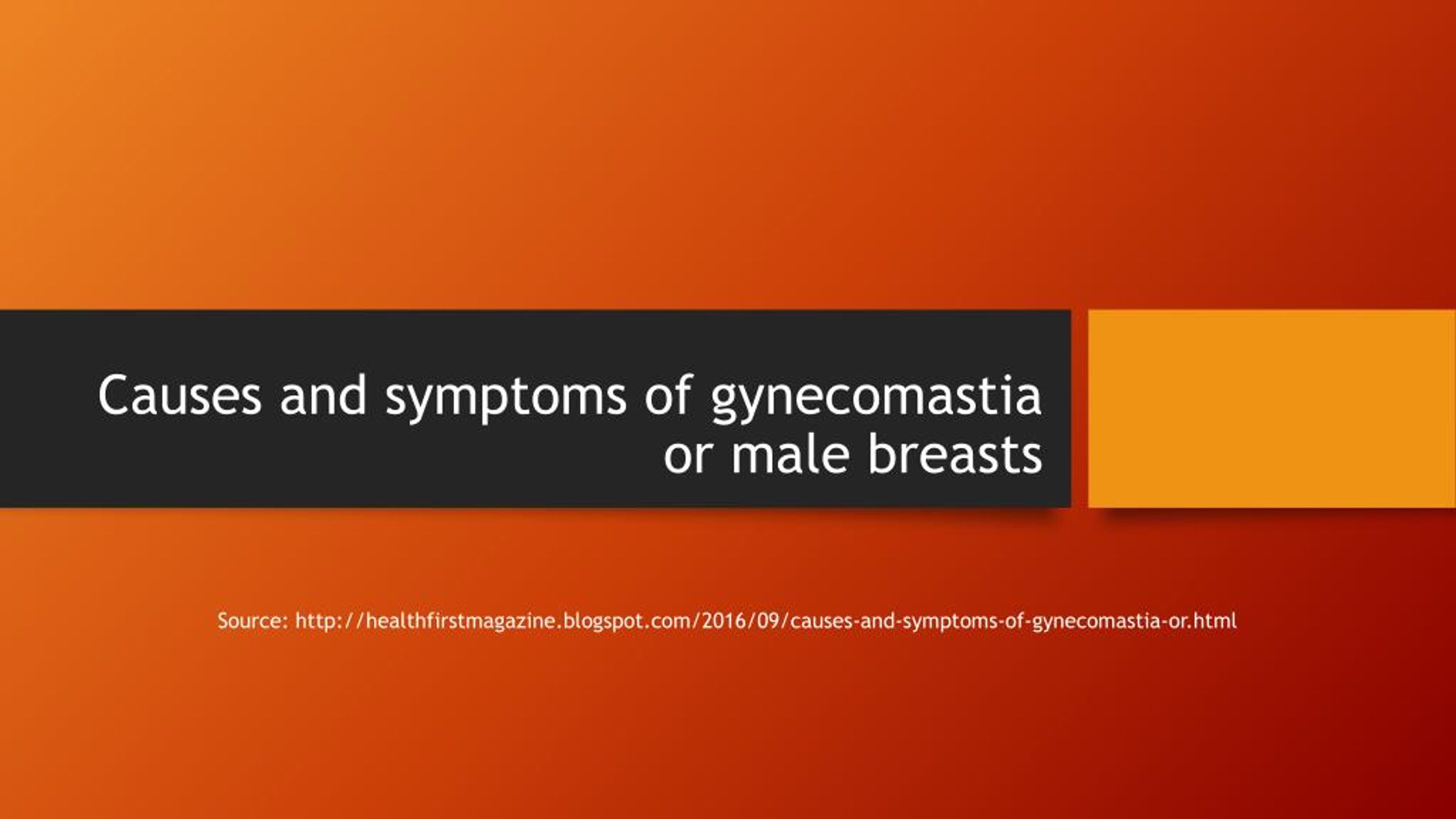 PPT - Causes And Symptoms Of Gynecomastia Or Male Breasts PowerPoint ...