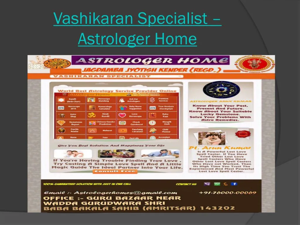 vashikaran specialist astrologer home n.