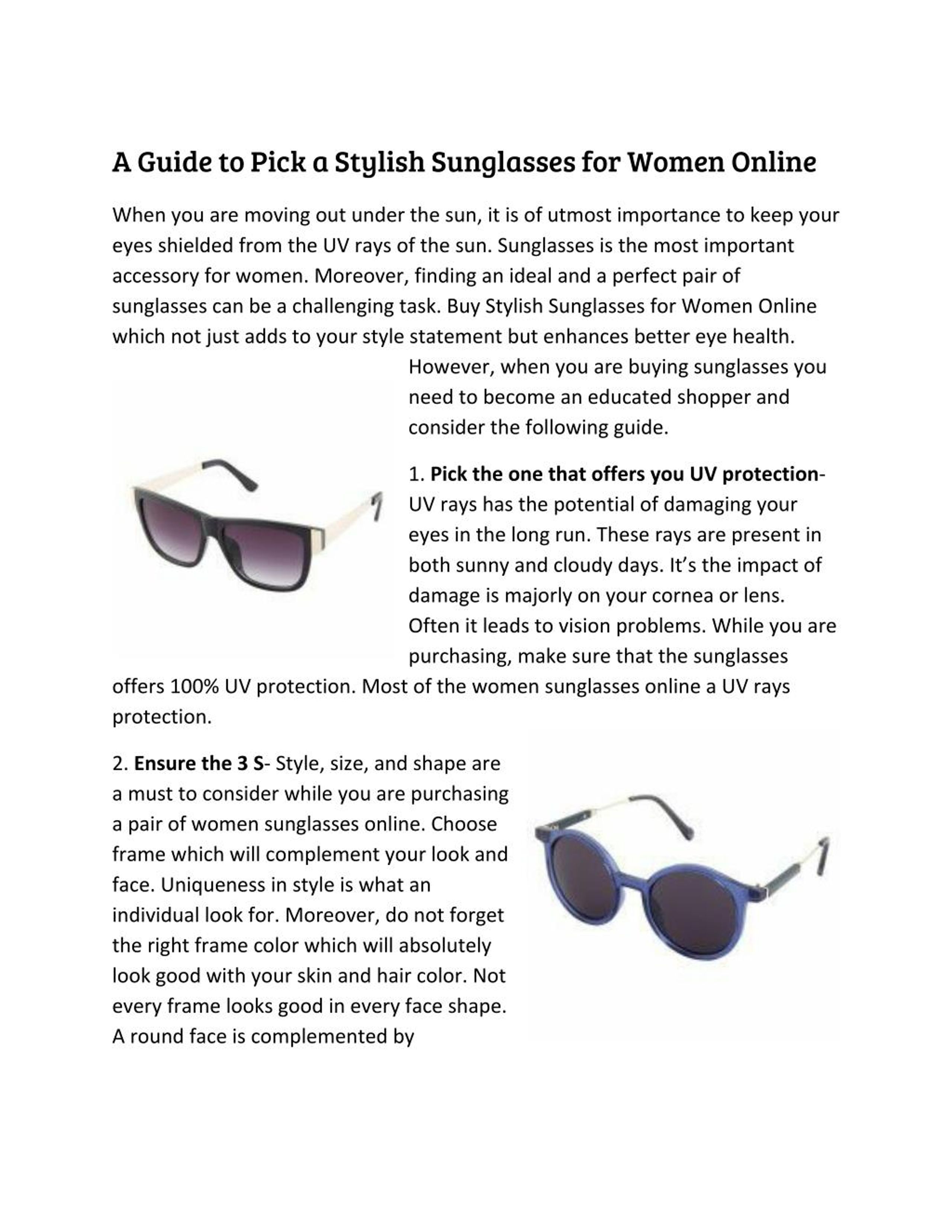 stylish sunglasses online