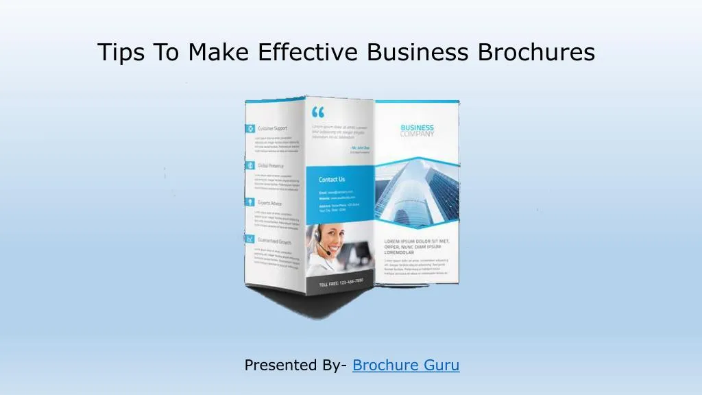 tips to make effective business brochures n.