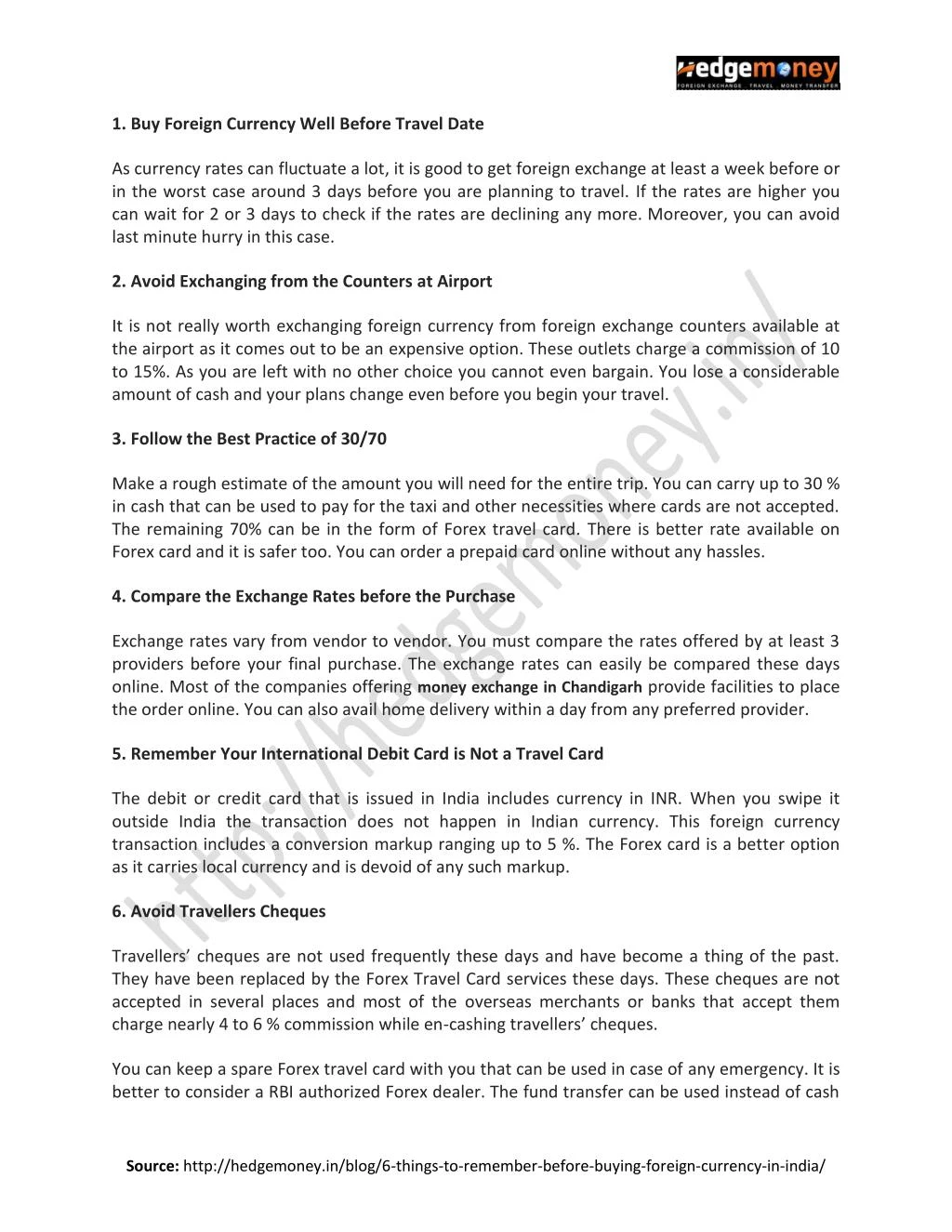 When to buy foreign currency