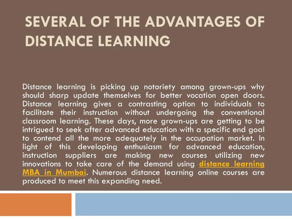 dissertation about distance learning