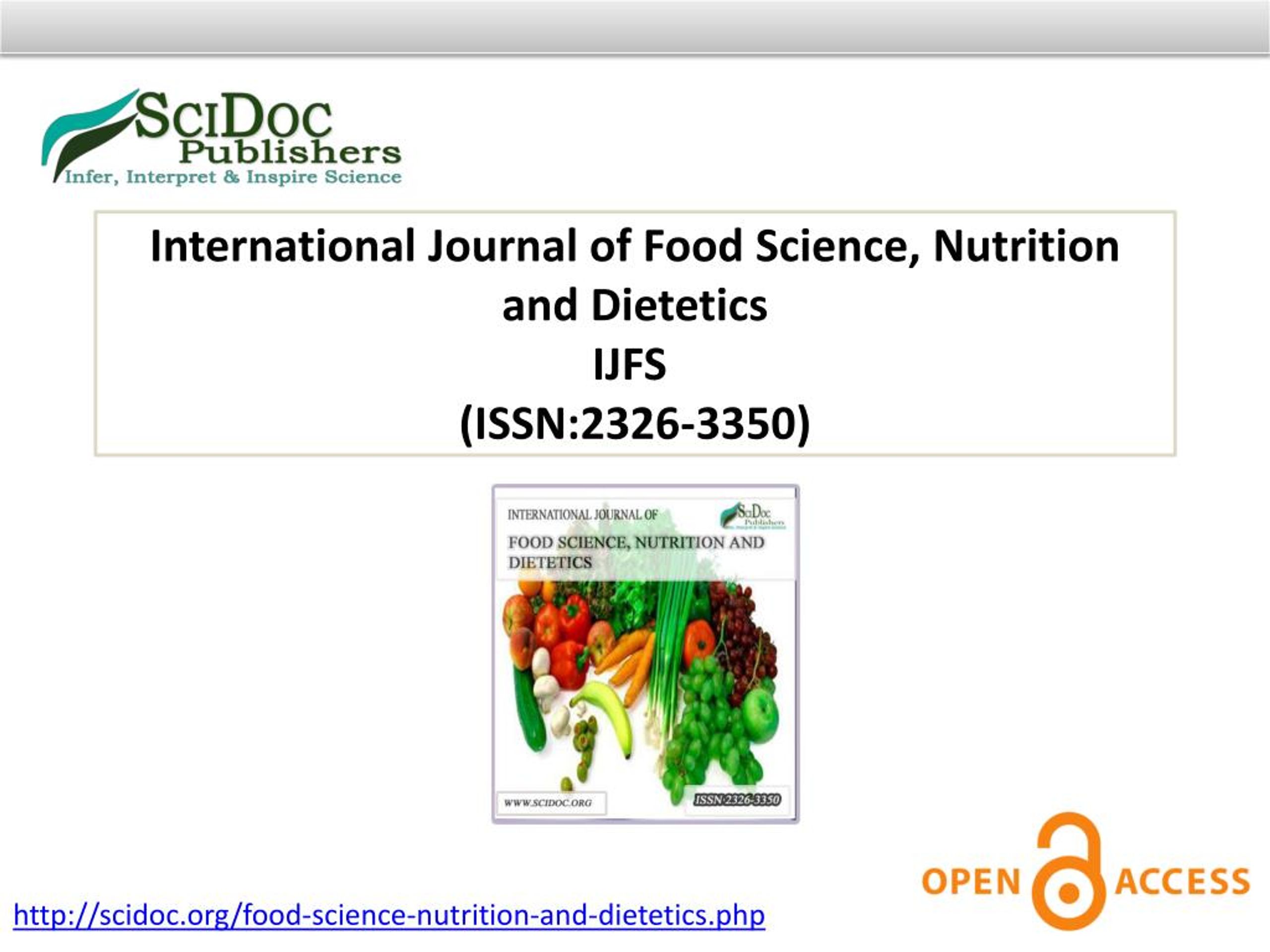 PPT  International Journal of Food Science, Nutrition and Dietetics