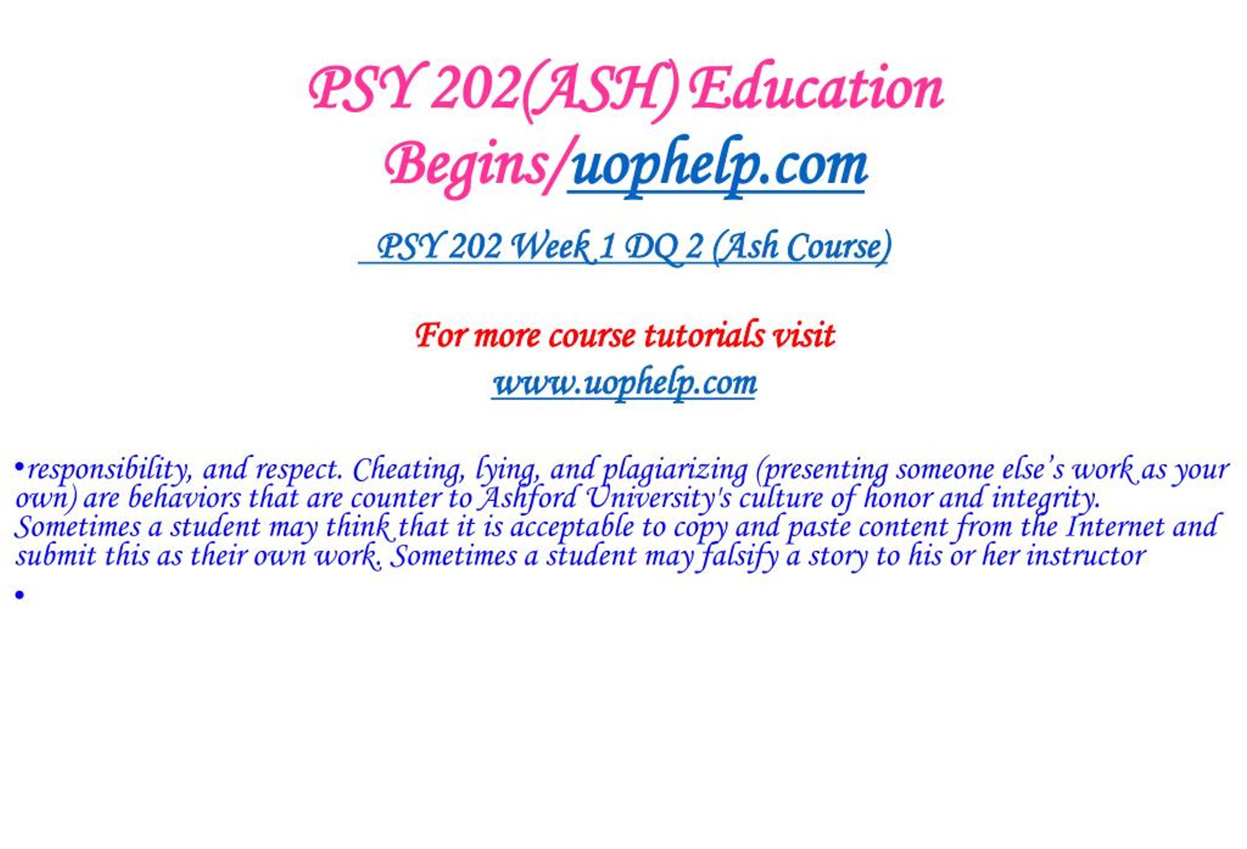 PPT PSY 202(ASH) Education PowerPoint Presentation