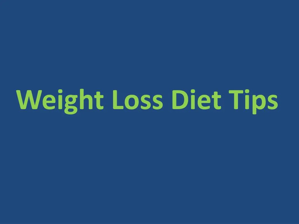 weight loss diet tips n.