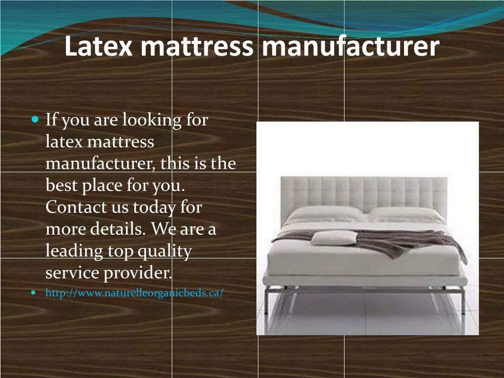 latex mattress manufacturer n.