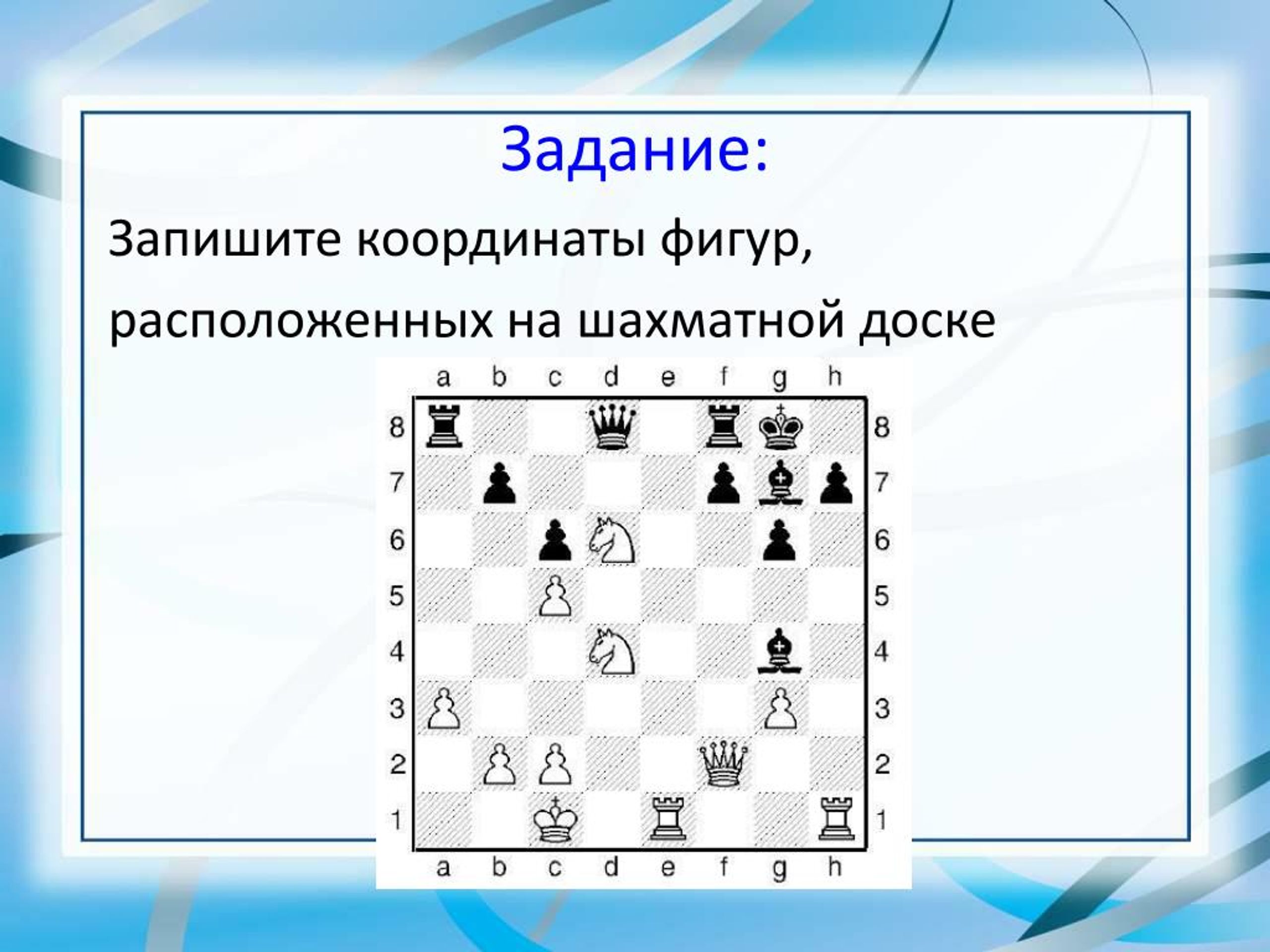 Знакомство С Шахматными Фигурами Конспект Занятия