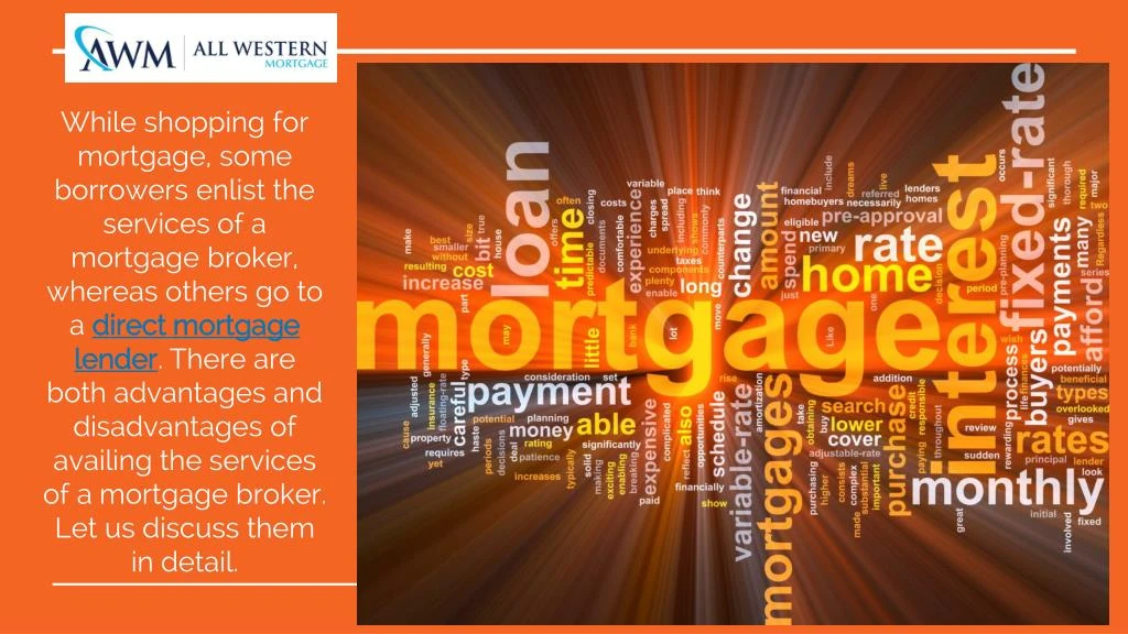 PPT - Direct Mortgage Lender - Cost effective Advantage PowerPoint ...