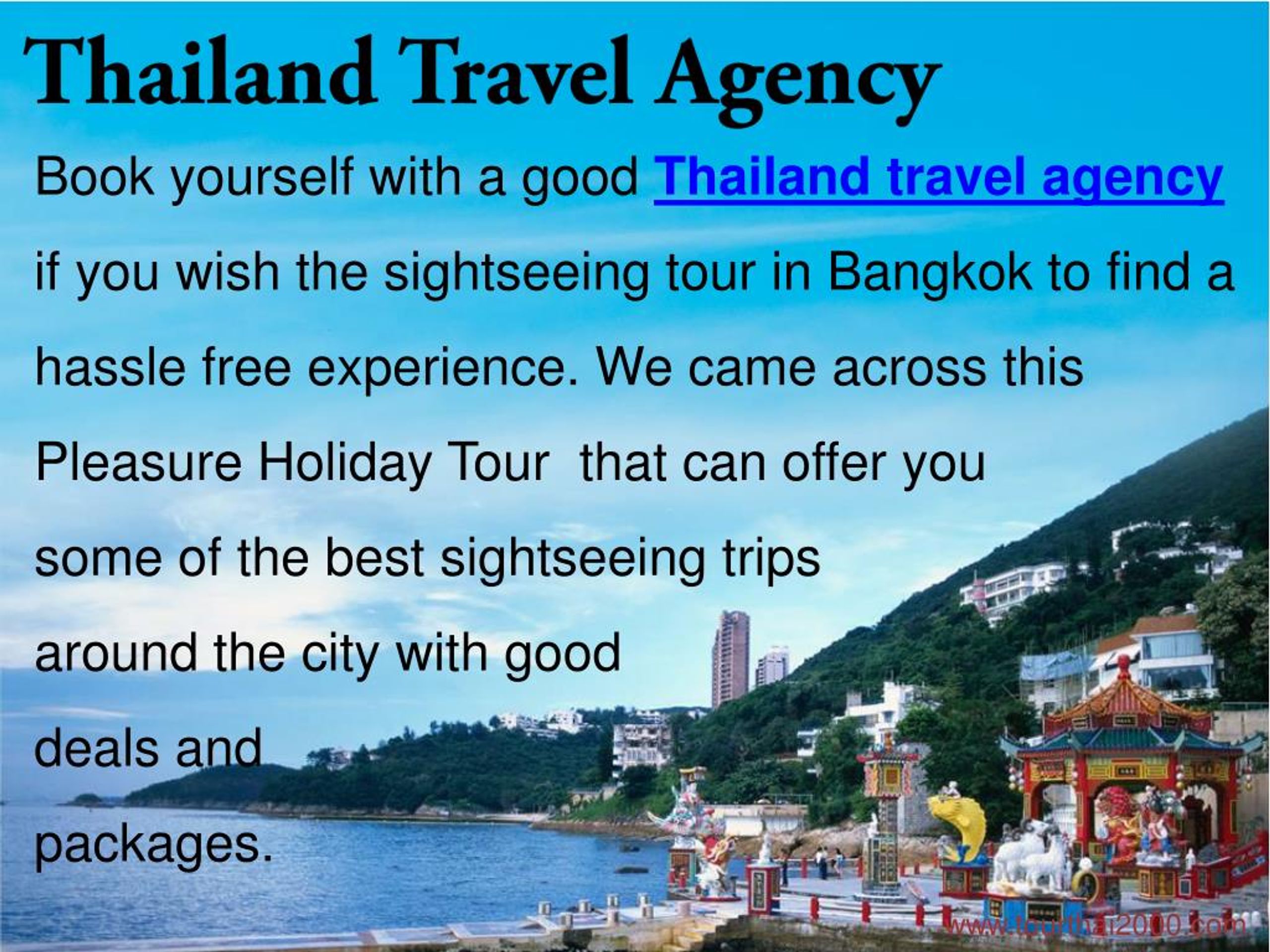 best agency tour in thailand