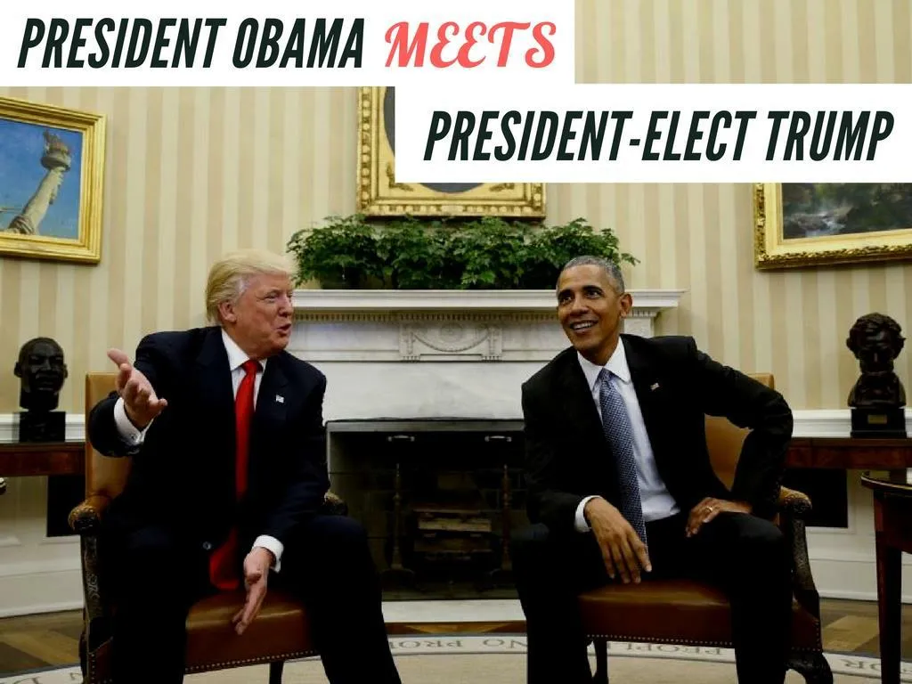 president obama meets president elect trump n.