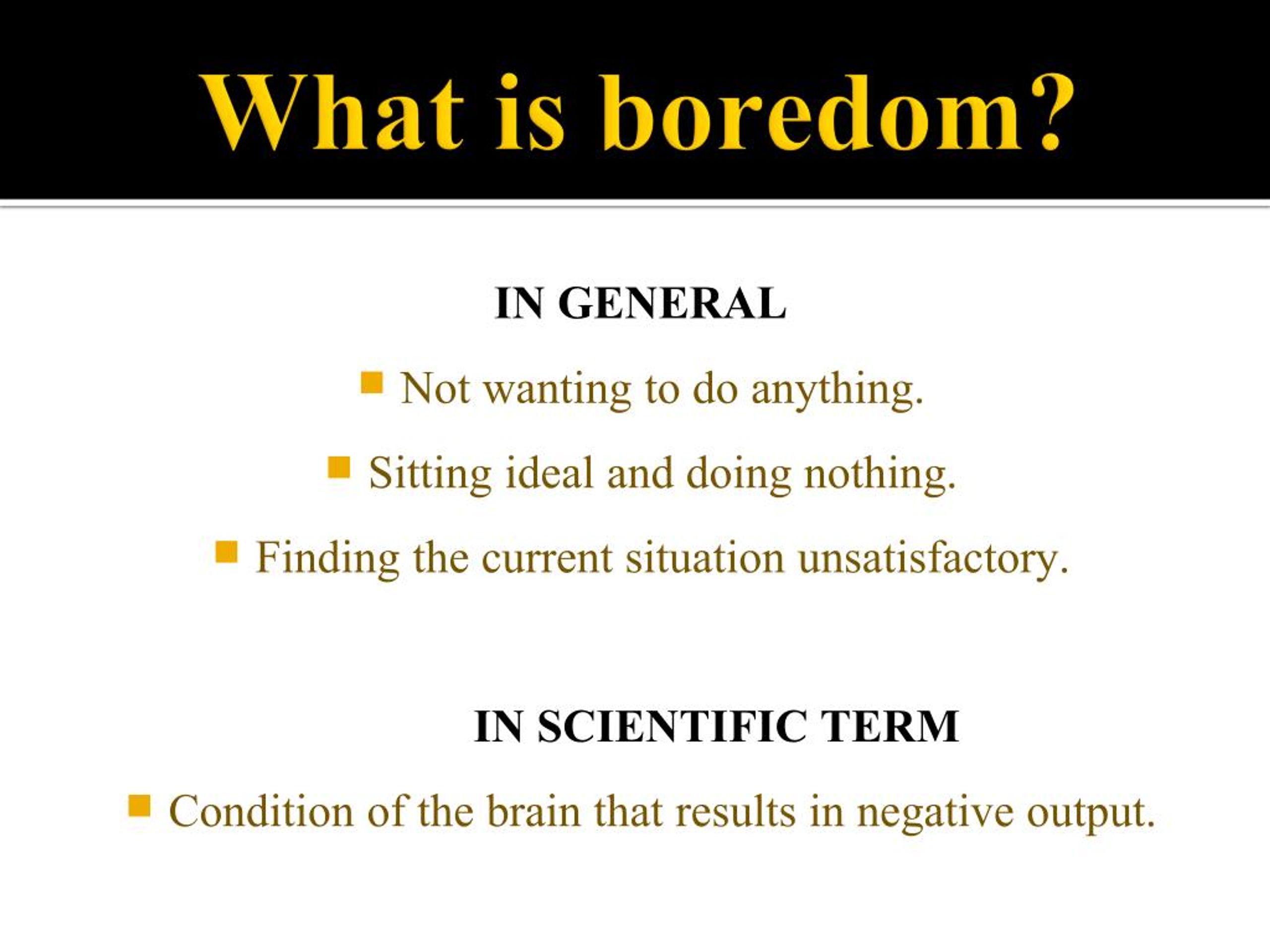 research on boredom