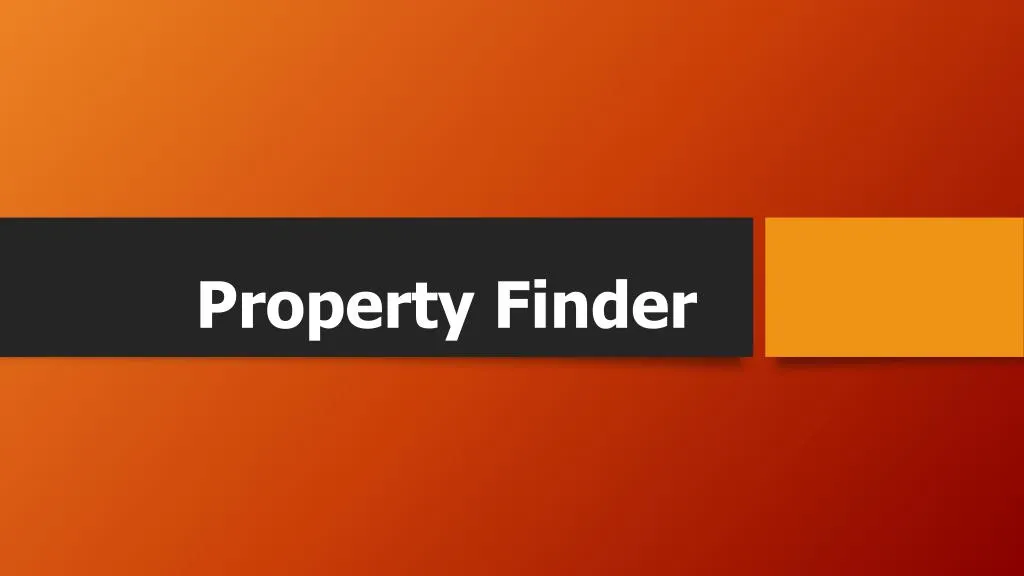 property finder n.
