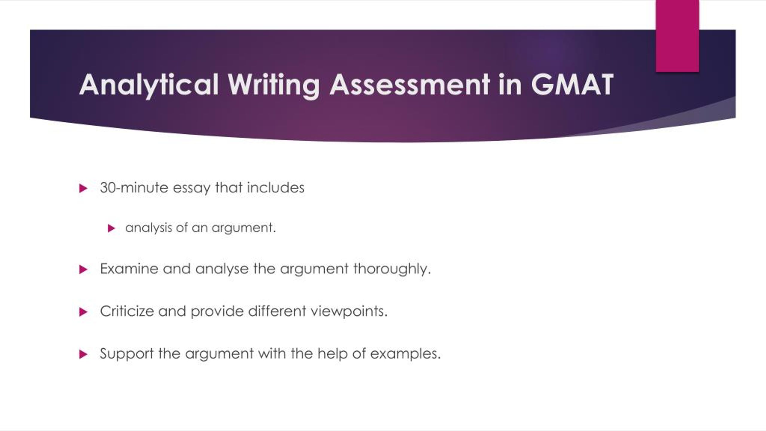 gmat analytical writing example