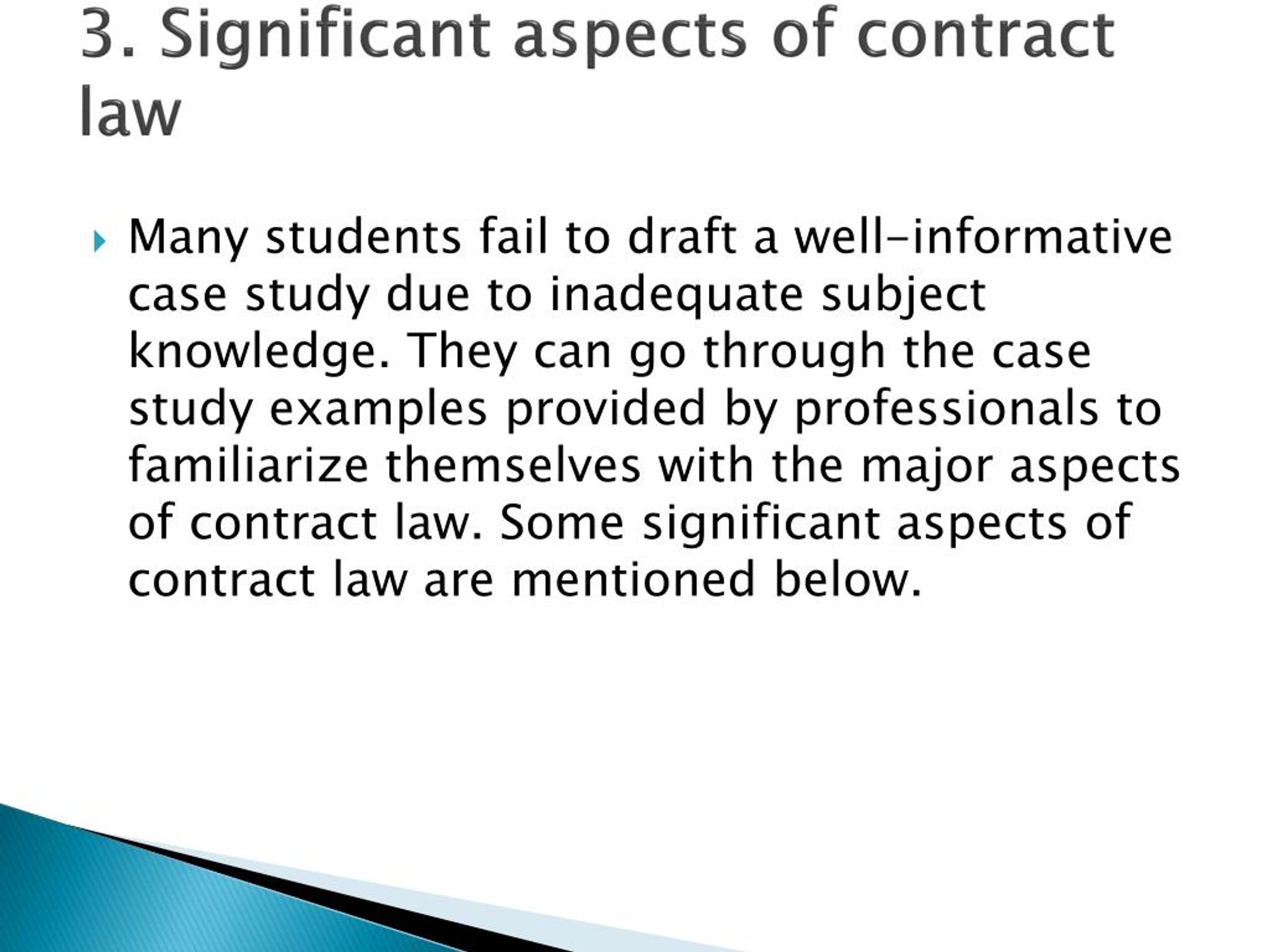 contract law case study examples with solutions