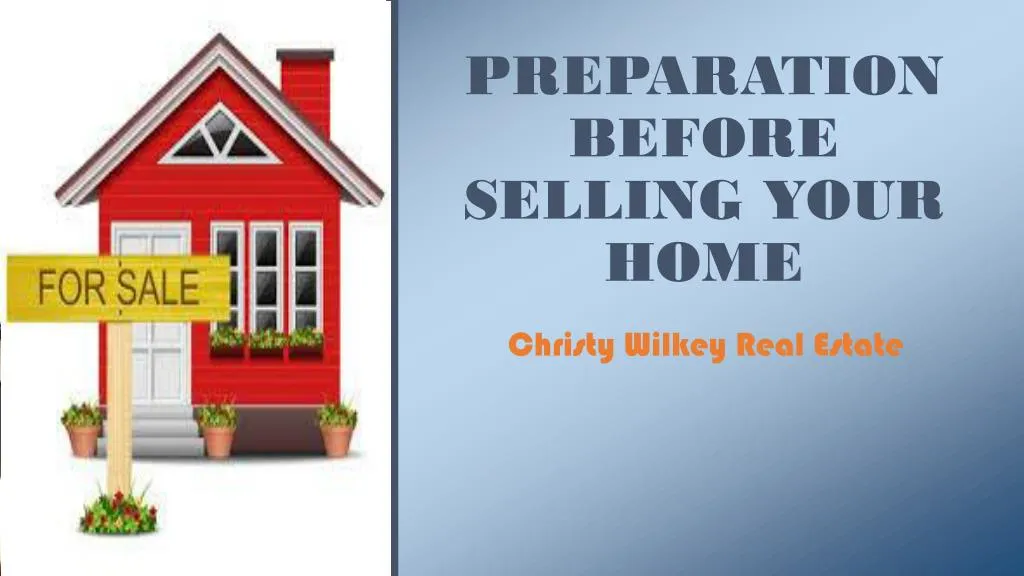 preparation before selling your home n.