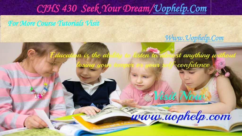 cjhs 430 seek your dream uophelp com n.