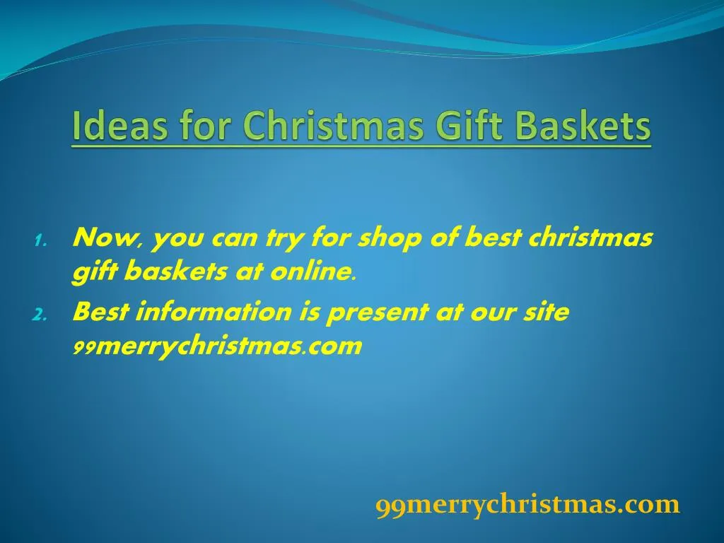 ideas for christmas gift baskets n.