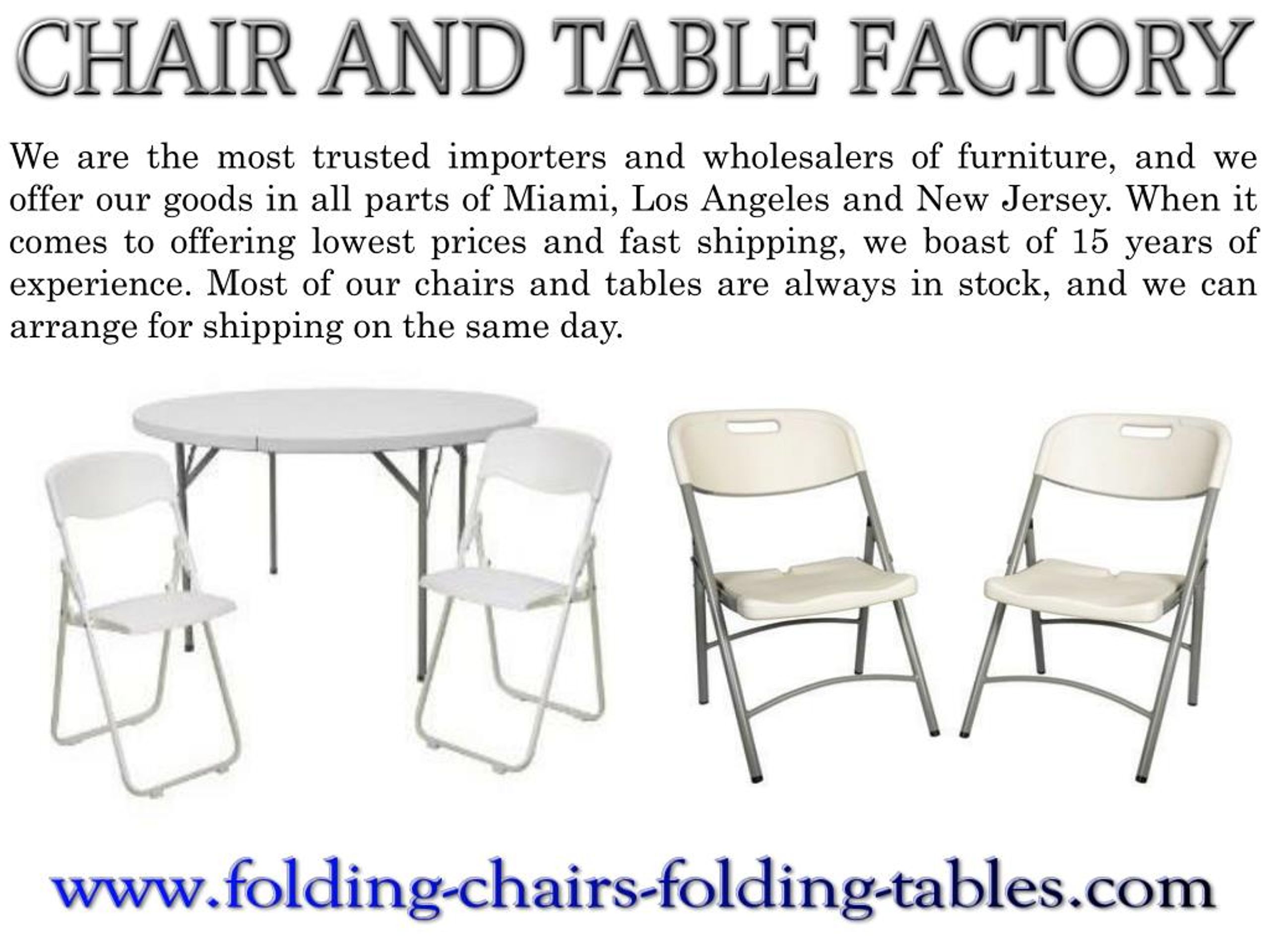 Ppt Now Get Quick Shipping On Discount Folding Chairs Tables
