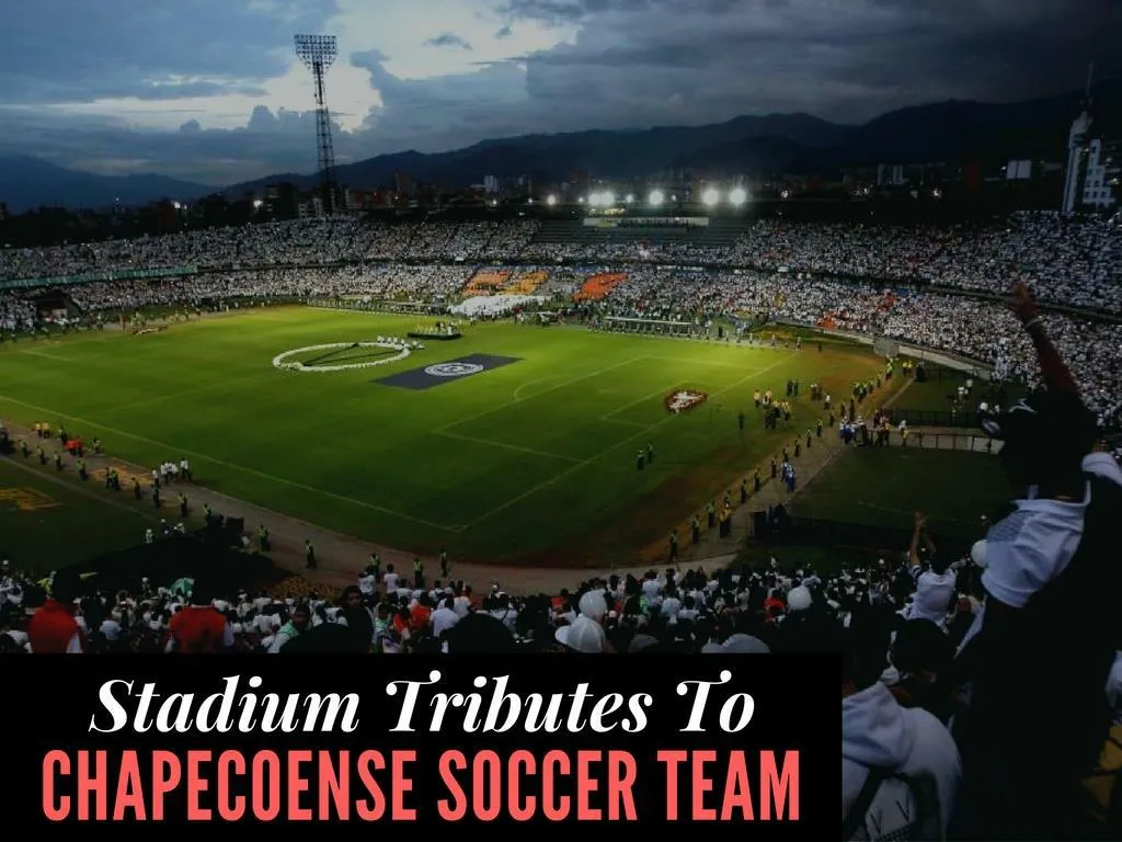 stadium tributes to chapecoense soccer team n.