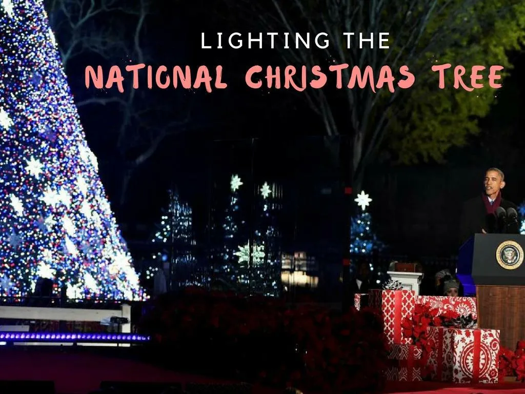lighting the national christmas tree n.
