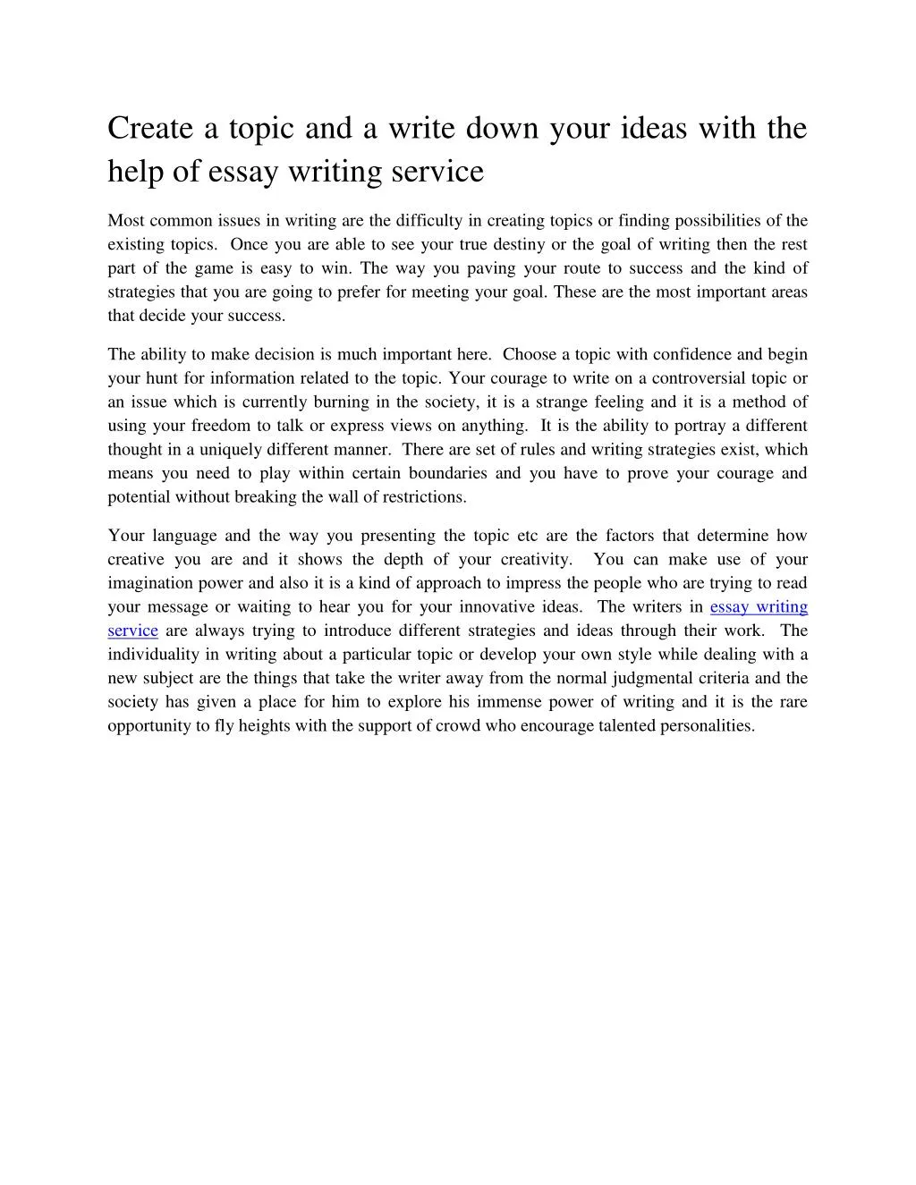 write my essay service