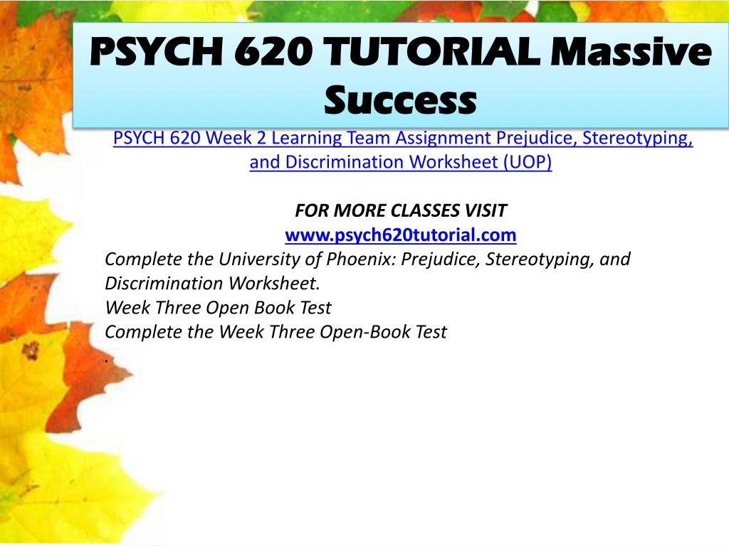 psych620 r1 week2 prejudice stereotyping and psych620 r1 week2 prejudice stereotyping and