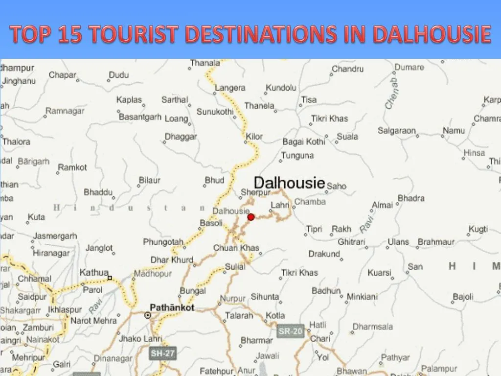 dalhousie tourist places map