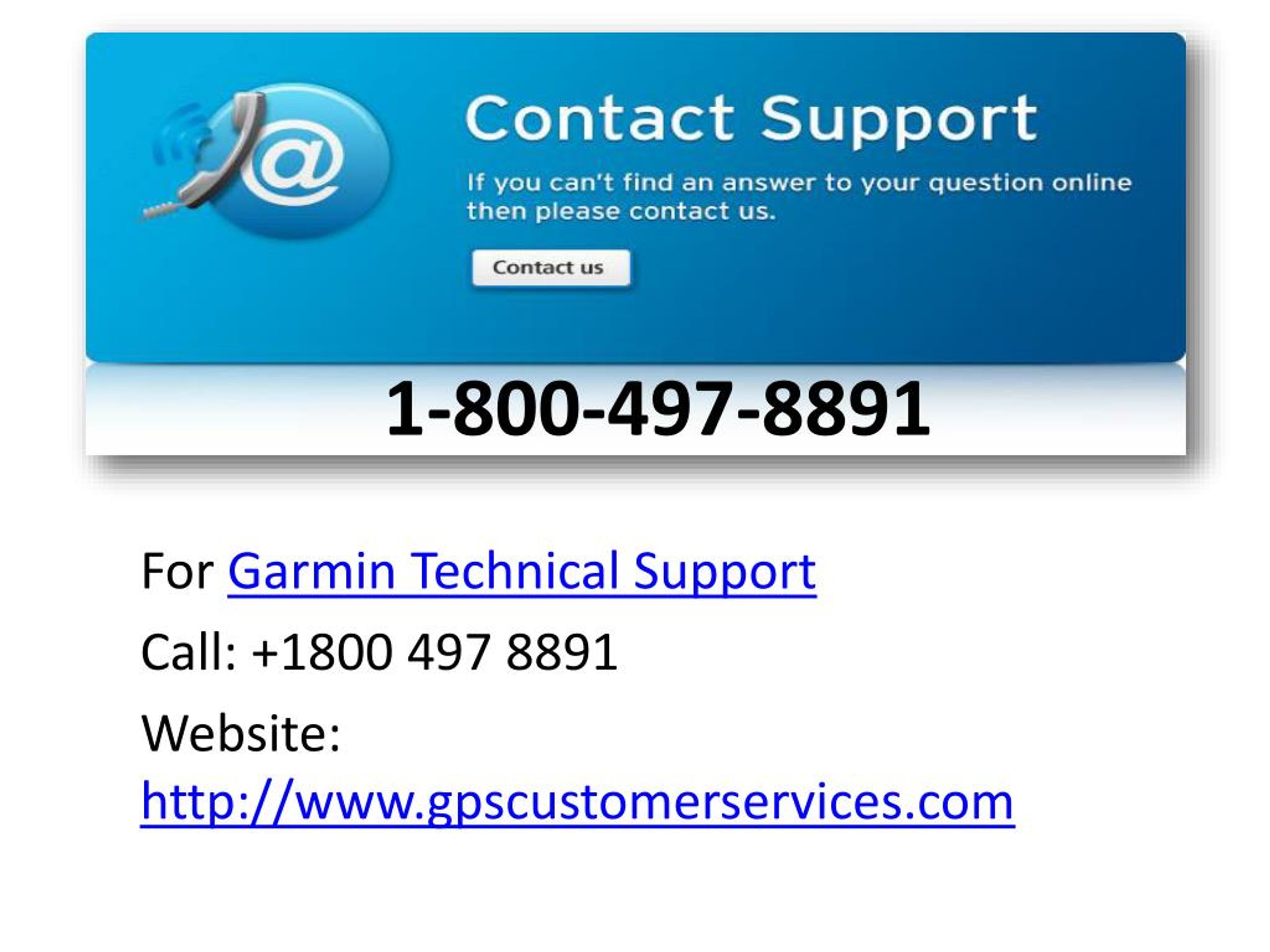 PPT - Garmin Technical Support - 18004978891 PowerPoint Presentation ...