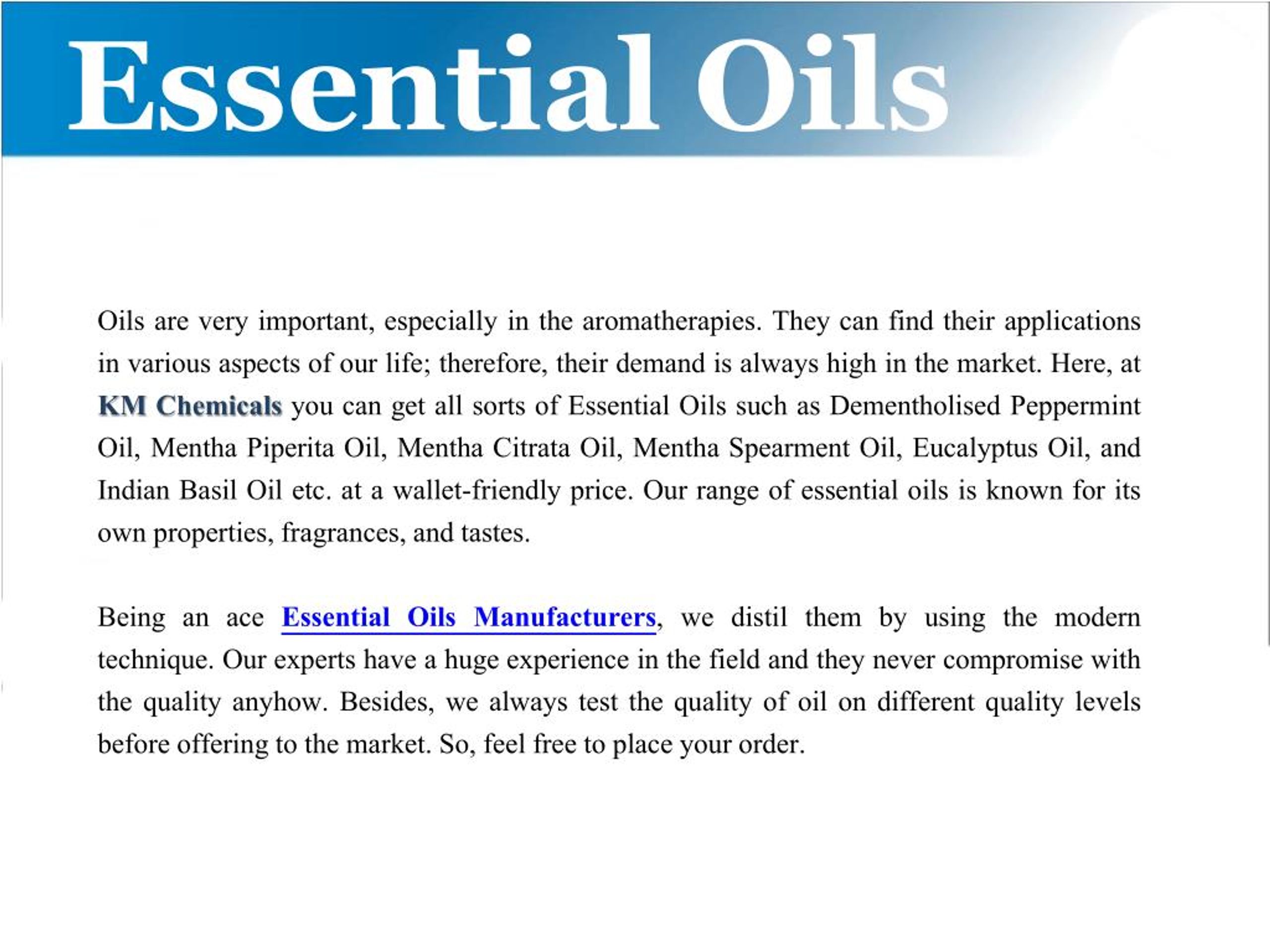 PPT - Essential Oils PowerPoint Presentation, Free Download - ID:7456534