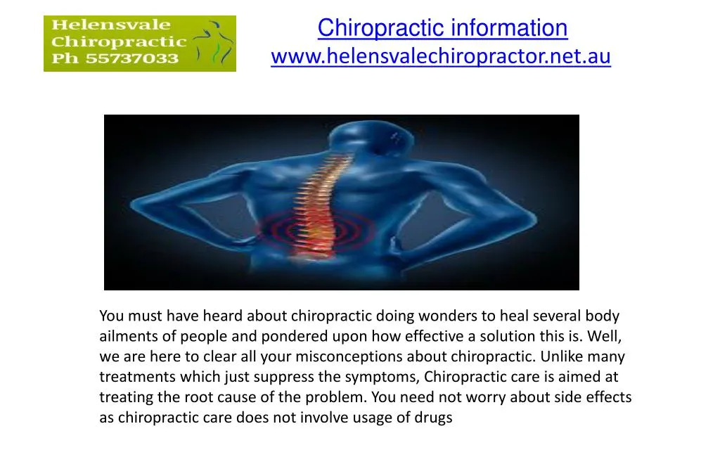 Ppt Chiropractic Information Powerpoint Presentation Free Download