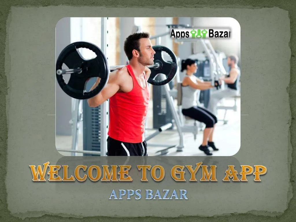 welcome to gym app n.