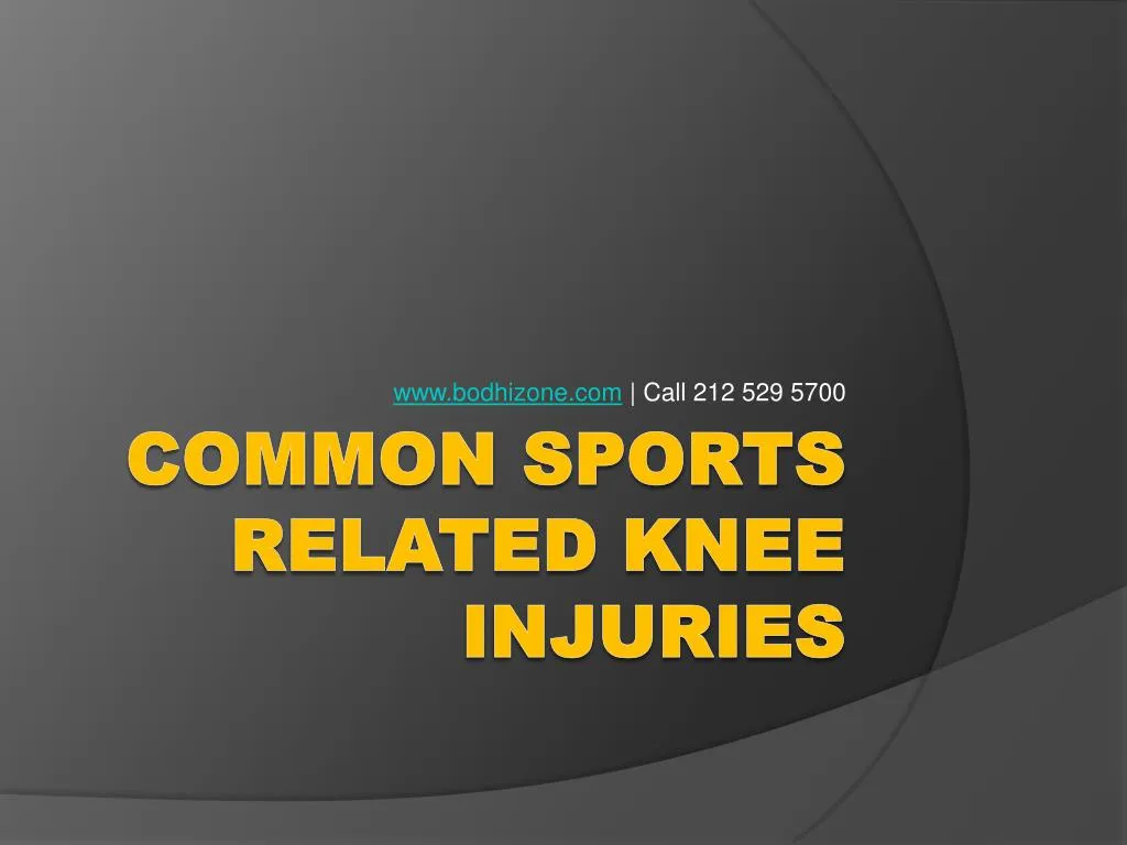 PPT - Sports related Knee Contusion PowerPoint Presentation, free ...