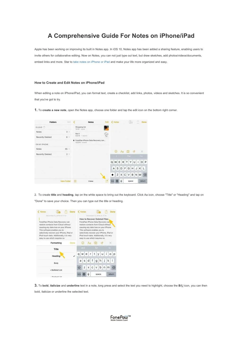 PPT - A Comprehensive Guide For Notes on iPhone/iPad PowerPoint ...
