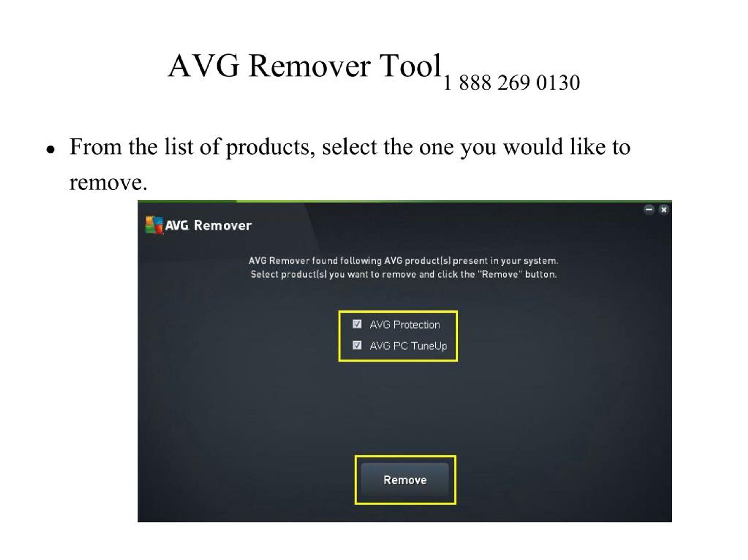 avg antivirus removal tool