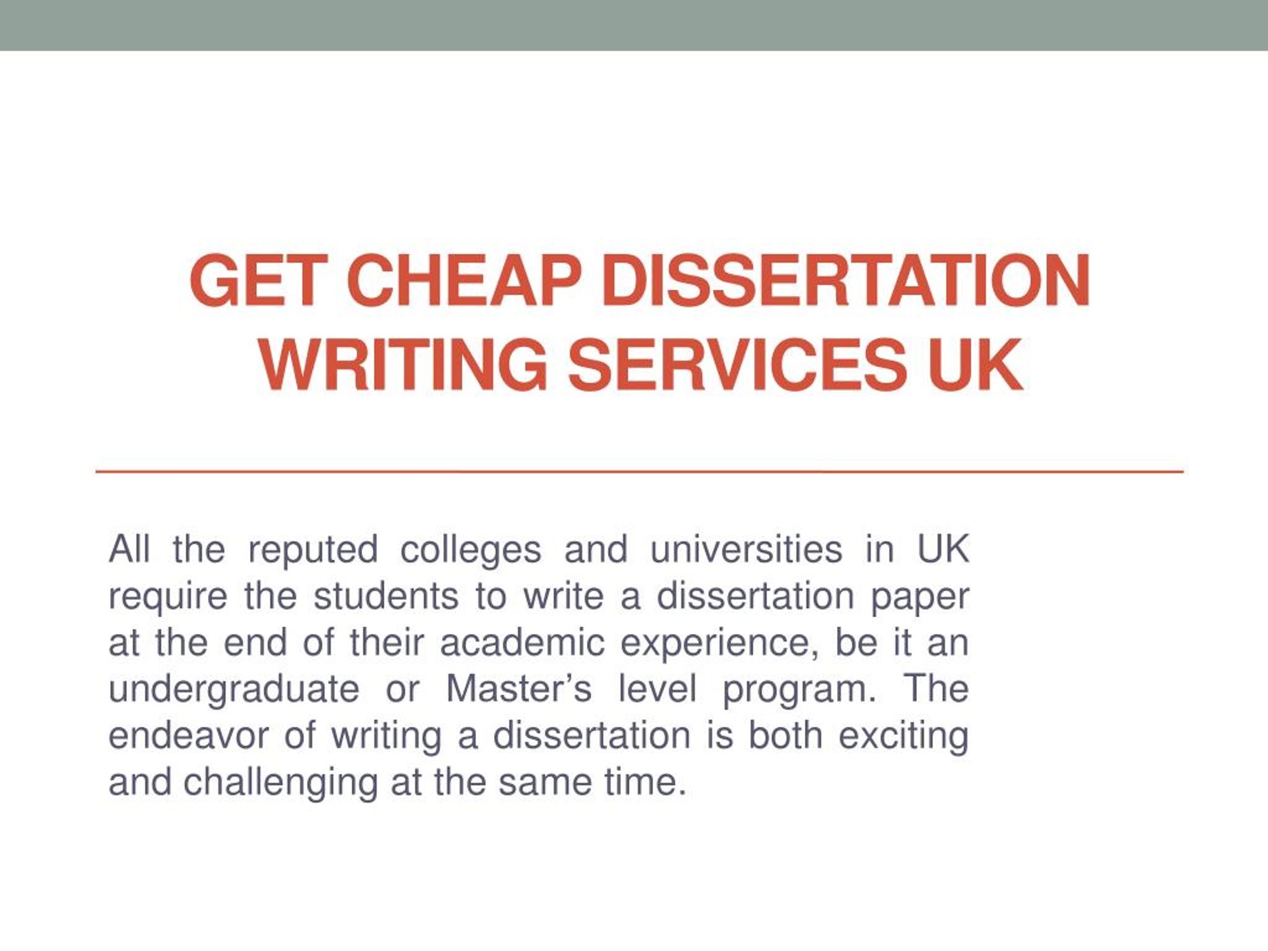 affordable dissertation writing services